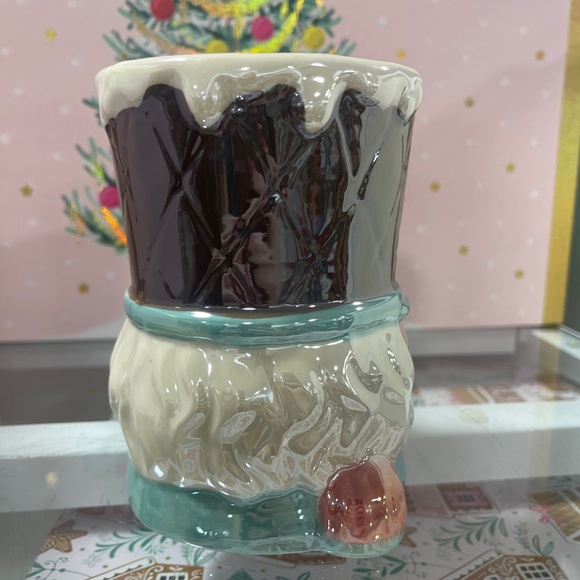 Pink Christmas Nutcracker Saluting Iridescent Extra Tall Ceramic Mug NWT - Picture 4 of 5